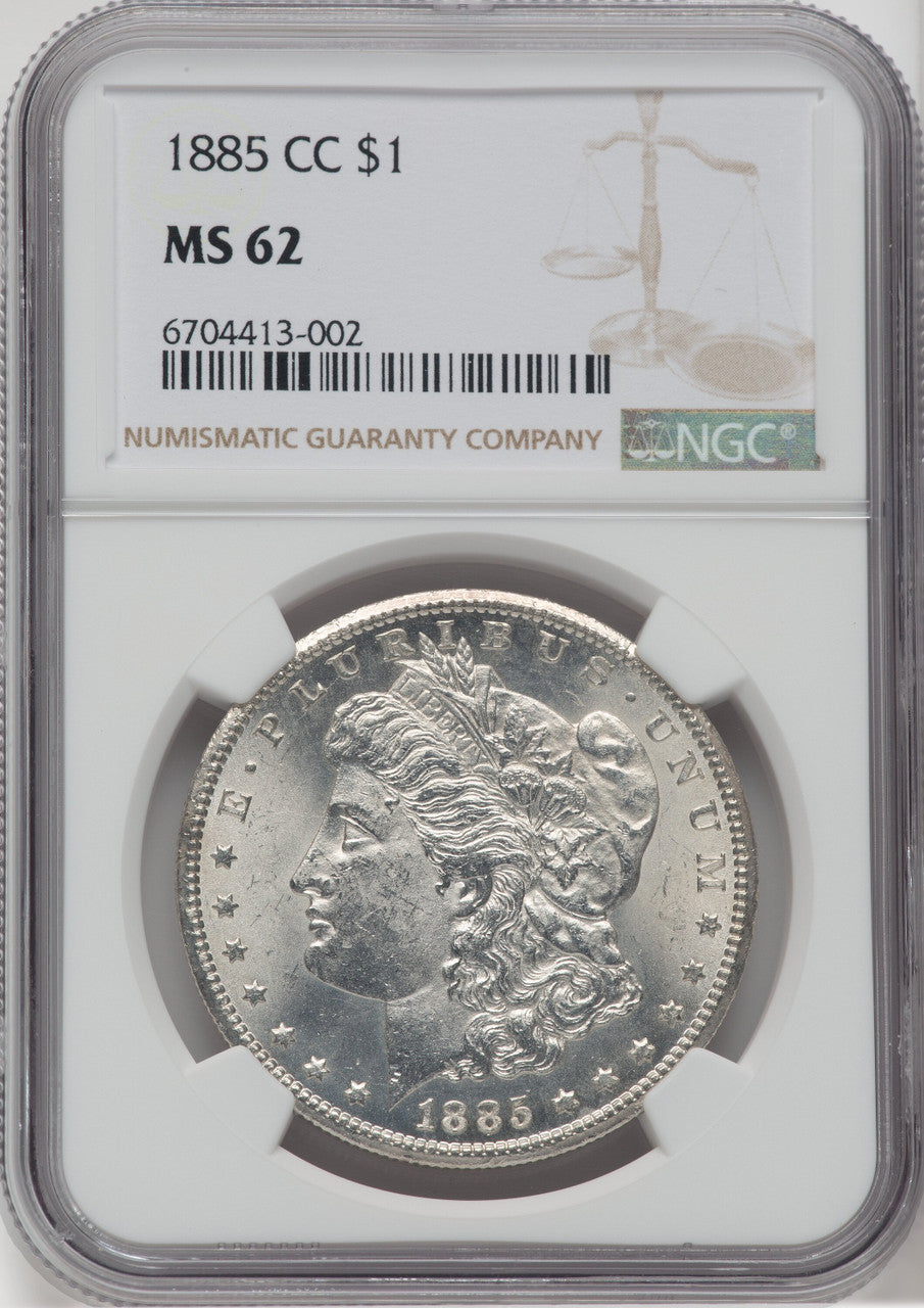 1885-CC $1 Morgan Dollar NGC MS62