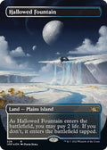 Hallowed Fountain (Borderless) (Galaxy Foil) (528) [Unfinity] (Damaged Foil)