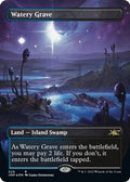 Watery Grave (Borderless) (Galaxy Foil) (529) [Unfinity] (Moderately Played Foil)