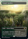 Temple Garden (Borderless) (Galaxy Foil) (532) [Unfinity] (Damaged Foil)