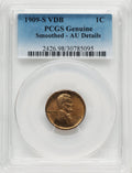 1909-S 1C VDB BN Lincoln Cent Genuine PCGS AU50
