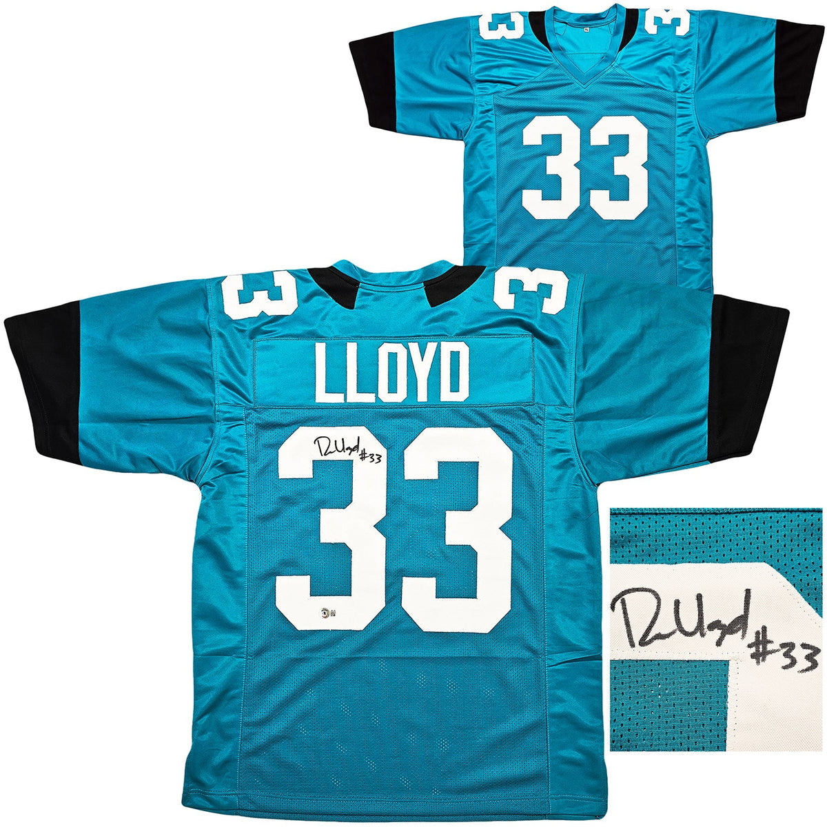 Jacksonville Jaguars Devin Lloyd Autographed Teal Jersey Beckett BAS Witness Stock #215006