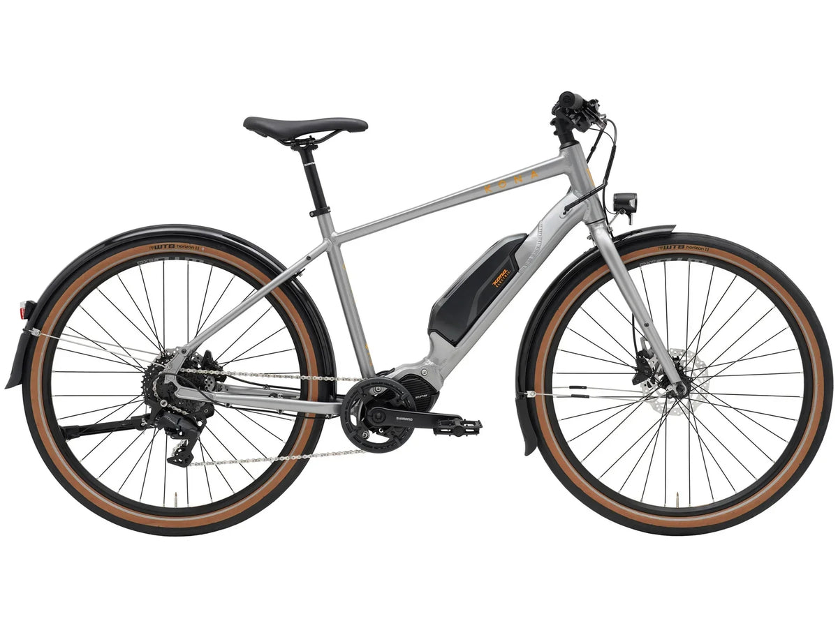Kona Dew-E 650b - Gloss Metallic Dark Faux Raw (Gloss Metallic Dark Faux Raw / Small)