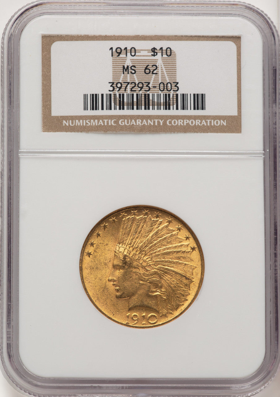 1910 $10 Indian Eagle NGC MS62