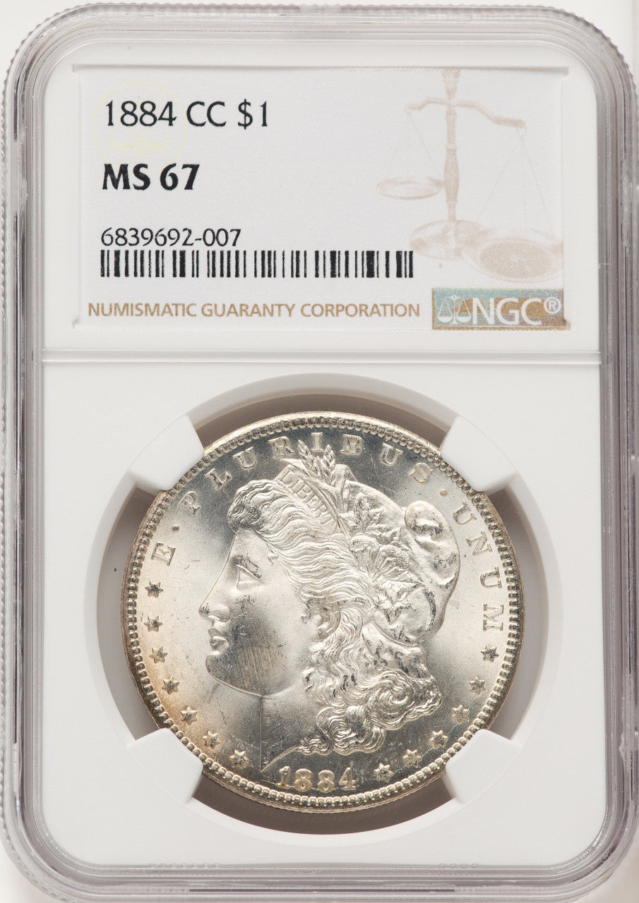 1884-CC Morgan Dollar NGC MS67 (520875010)