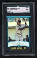 2001 Bowman Chrome Refractor Ichiro Suzuki #351 SGC 9