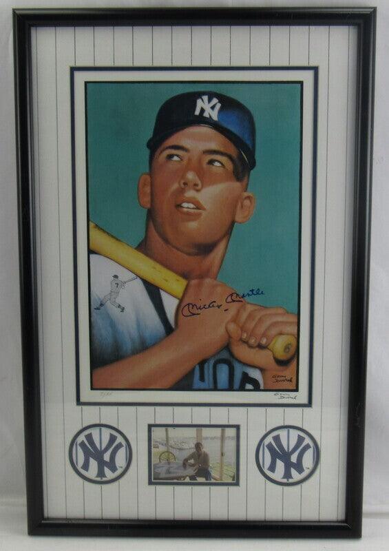 Mickey Mantle Signed Framed Photo JSA XX38410