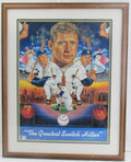 Mickey Mantle Signed Framed 18x24 Poster JSA XX38966