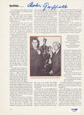 Calvin Griffith Autographed Magazine Page Photo Washington Senators PSA/DNA #S39061