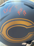 Brian Urlacher Signed Chicago Bears Slate Alternate Speed Full-Size Replica Football Helmet (Beckett)