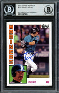 Ichiro Suzuki Autographed 2012 Topps Archives Card #155 Seattle Mariners Beckett BAS #12667959