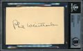Phil Weintraub Autographed 3.25x5.5 Government Postcard New York Giants Beckett BAS #14066936