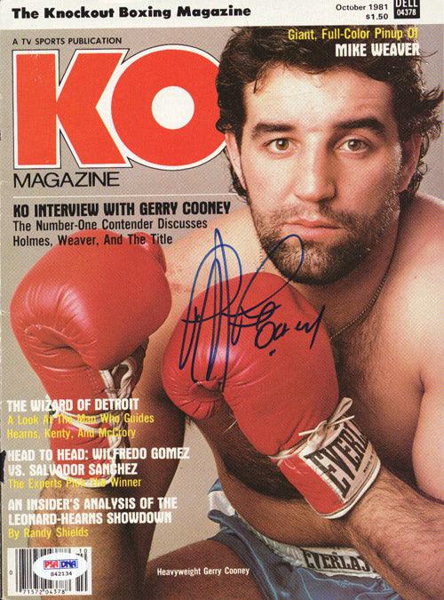 Gerry Cooney Autographed KO Boxing Magazine Cover PSA/DNA #S42134