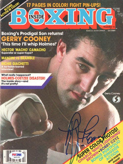 Gerry Cooney Autographed Inside Boxing Magazine Cover PSA/DNA #S42150