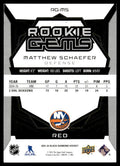 2025 The Upper Deck Company Black Diamond RG-MS Matthew Schaefer Rookie Gems Red Rookie VG NY Islanders