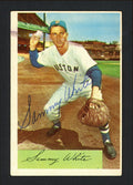 Sammy White Autographed 1954 Bowman Card #34 Boston Red Sox SKU #164240