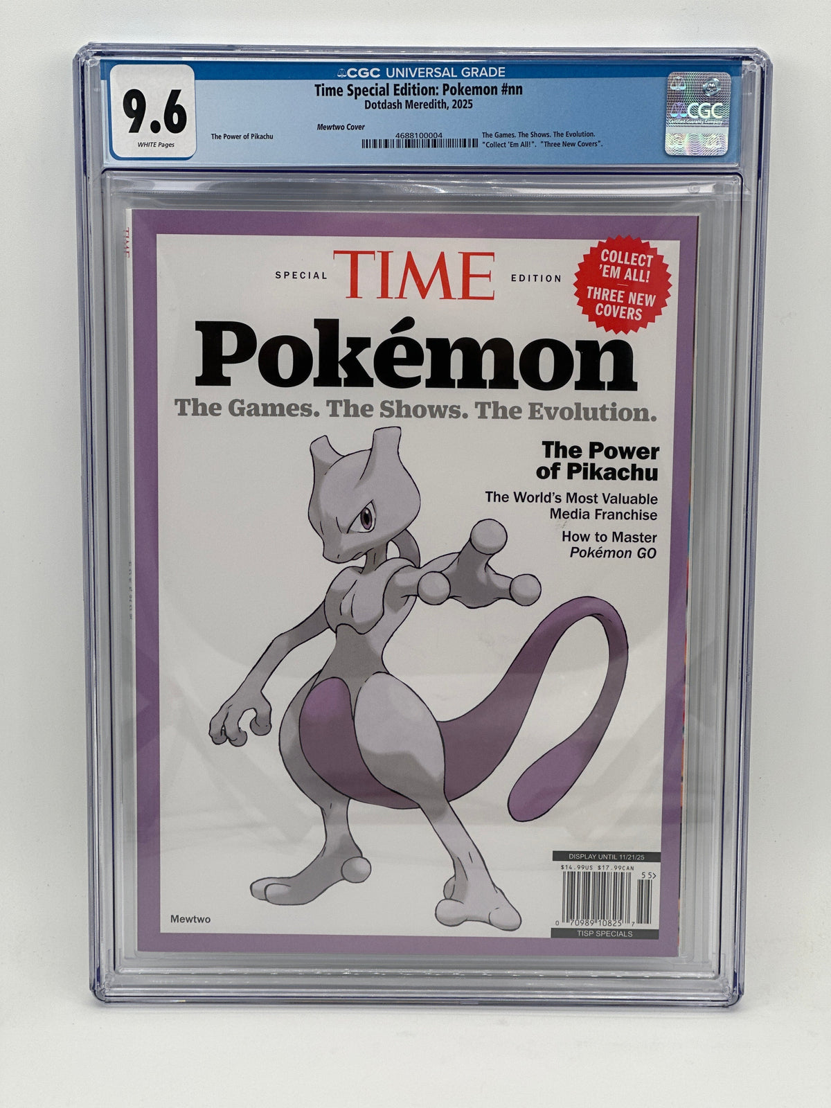 Time Magazine Special Edition: Pokemon Mewtwo CGC 9.6