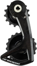 CeramicSpeed OSPW RS Alpha Pulley Wheel System SRAM Force E1 Rival E1 AXS - ALPHA Aluminum Pulley Carbon Cage BLK