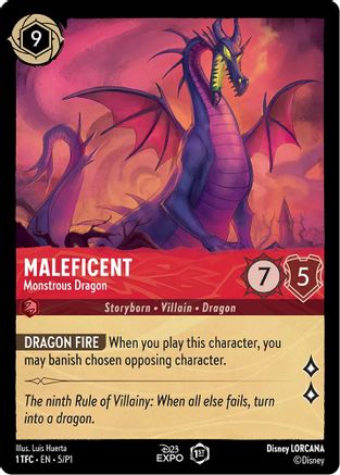 Maleficent - Monstrous Dragon (5) - D23 Promos Holofoil (Lightly Played)