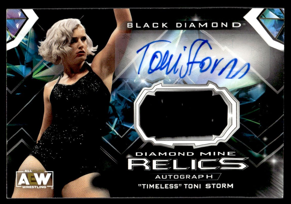 2024 Upper Deck Black Diamond DMA-TS "Timeless" Toni Storm Diamond Mine Relics Auto