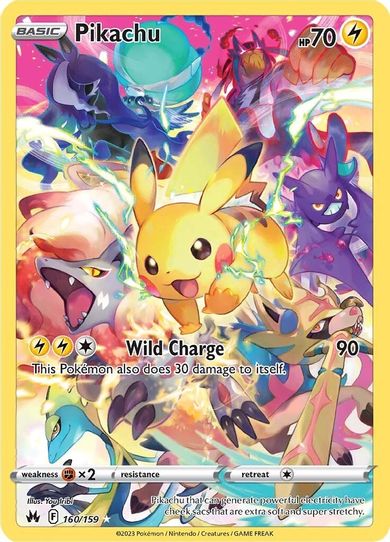 Pikachu (Secret) (160/159) [Crown Zenith] (Near Mint Holofoil)
