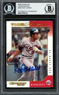 Rod Carew Autographed 2002 Donruss Team Heroes Card #295 Minnesota Twins Beckett BAS #12754115