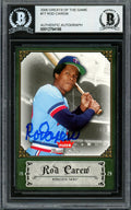 Rod Carew Autographed 2006 Fleer Greats of the Game Card #77 Minnesota Twins Beckett BAS #12754166