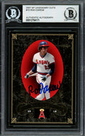 Rod Carew Autographed 2007 SP Legendary Cuts Card #15 California Angels Beckett BAS #12754171