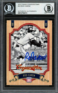 Rod Carew Autographed 2012 Panini Cooperstown Card #16 Minnesota Twins Beckett BAS #12754213
