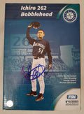 Ichiro Suzuki Autographed 262 Hit Leader Bobblehead Box Seattle Mariners IS Holo SKU #193659