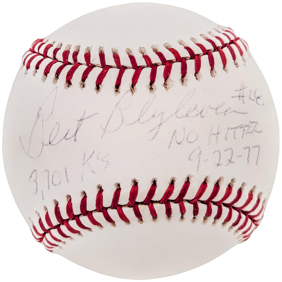 Bert Blyleven Autographed Official MLB Baseball Pittsburgh Pirates "No Hitter 9-22-77 3,701 K's" Beckett BAS #BE16683