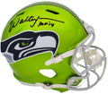 Walter Jones Autographed Seattle Seahawks Flash Green Full Size Replica Speed Helmet "HOF 14" MCS Holo Stock #203081
