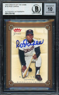 Rod Carew Autographed 2004 Fleer Greats of the Game Card #136 Minnesota Twins Auto Grade Gem Mint 10 Beckett BAS #12751742