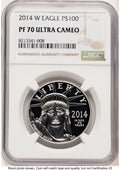 2014-W Proof Platinum Eagle 1 oz Brown Label NGC PF70