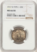 1917-D T-1 FH Standing Liberty Quarter NGC MS66