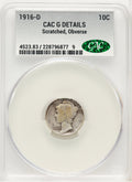 1916-D 10C Mercury Dime CACG Details G4