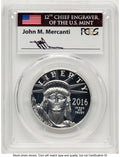 2016-W Proof Platinum Eagle 1 oz FDI John PCGS PR70 Mercanti
