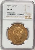1882-CC $20 Liberty Double Eagle NGC XF45