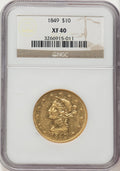 1849 $10 Liberty Eagle NGC XF40