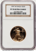 1997-W Proof Gold Eagle 1/2 oz Brown Label NGC PF70