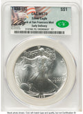 1986-(S) Silver Eagle Early Delivery Ron Drzewucki CACG MS70