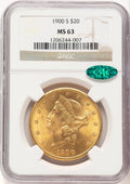1900-S $20 CAC Liberty Double Eagle NGC MS63