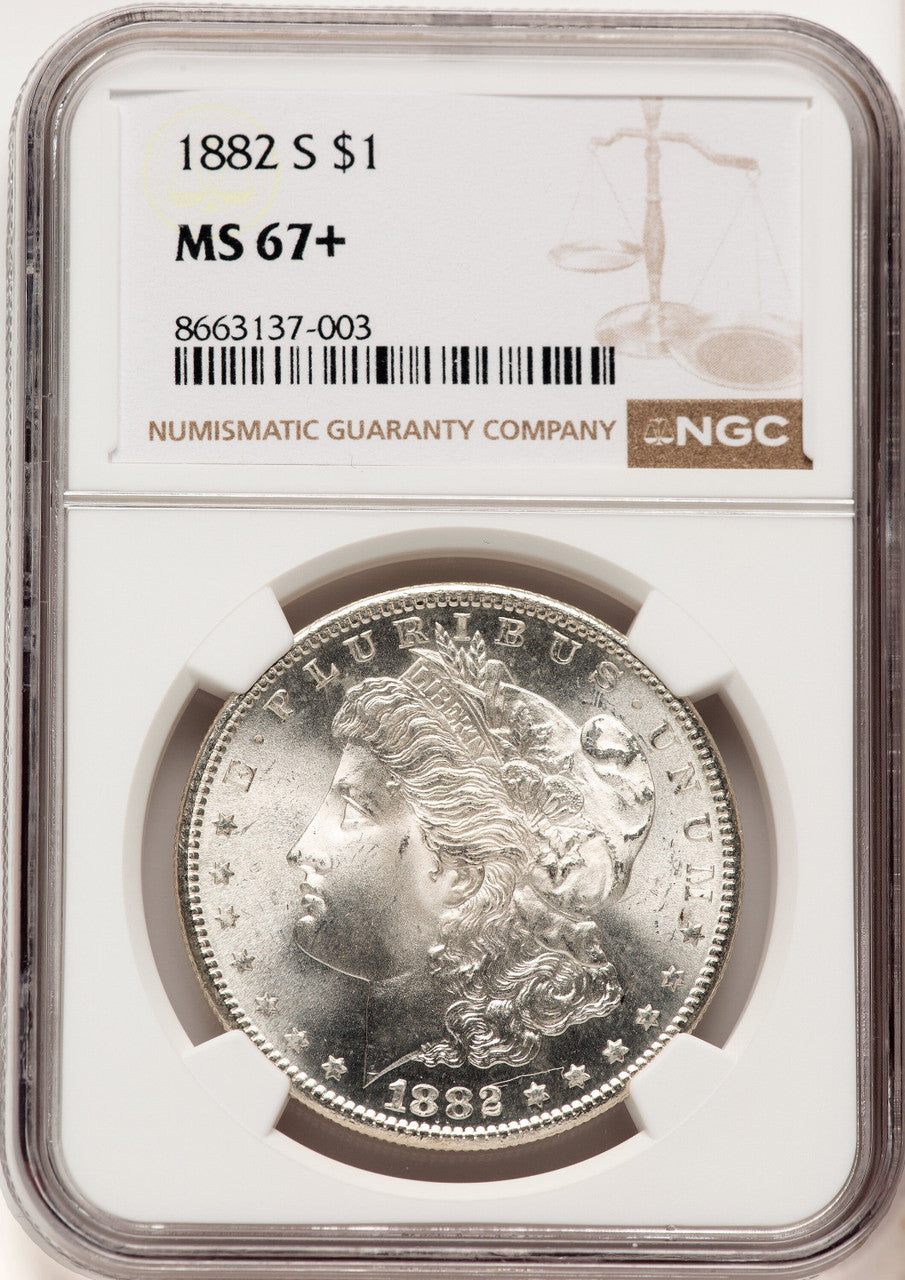 1882-S Morgan Dollar NGC MS67+ (521835005)