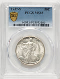 1937-S 50C Walking Liberty Half Dollar PCGS MS65 (522320048)
