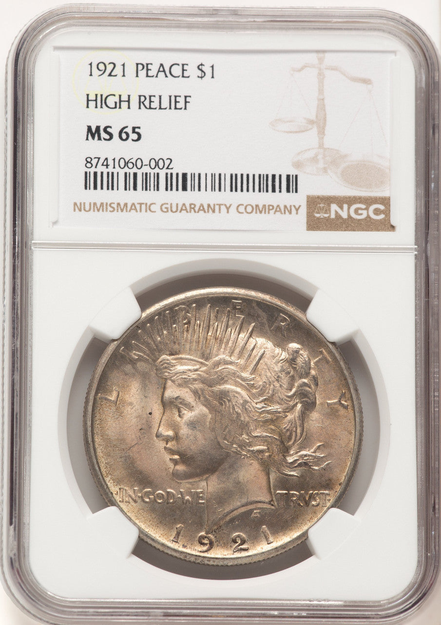 1921 Peace Dollar NGC MS65 (522470019)
