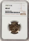 1937-S 5C Buffalo Nickel NGC MS67