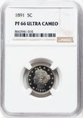 1891 5C Proof Liberty Nickel NGC PR66