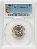 1944-D 5C FS Jefferson Nickel PCGS MS68