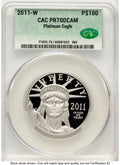 2011-W Proof Platinum Eagle 1 oz Non Designation CACG PR70