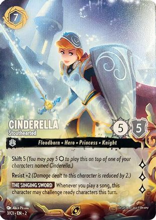 Cinderella - Stouthearted (3) - Disney Lorcana Promo Cards Holofoil (Lightly Played)